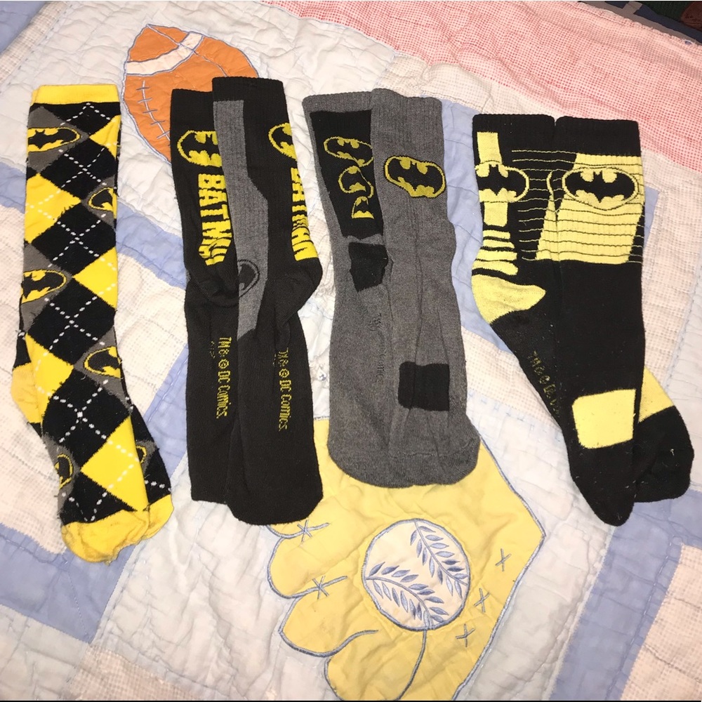 4 Batman socks